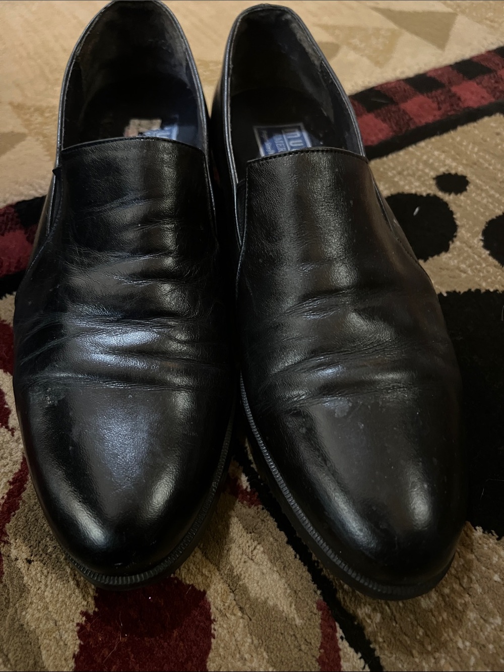 Munro Black Leather Slip-On Loafers for Women